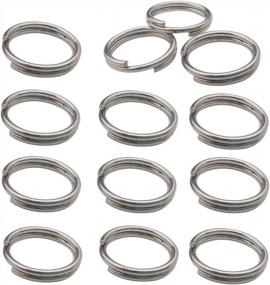 img 4 attached to Enhance Your Jewelry Collection With 250 Pieces Of Stainless Steel Split Rings And Jump Rings - Perfect For Making Customized Necklaces And Bracelets (Size: 1.0X12Mm-12653)