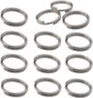 enhance your jewelry collection with 250 pieces of stainless steel split rings and jump rings - perfect for making customized necklaces and bracelets (size: 1.0x12mm-12653) logo