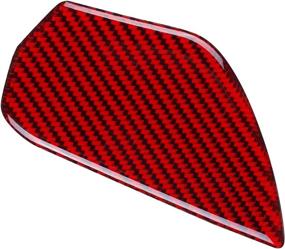 img 2 attached to ✨ MICOOS 4PCS Car Carbon Fiber Door Handle Bowl Cover Trim Inner Decor Accessories for Honda Civic 10th Gen 2016-2020, Red