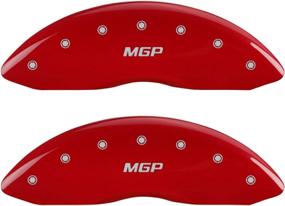 img 2 attached to MGP BMW Caliper Covers 🔴 22226SMGPRD: Red, MGP, Pack of 4