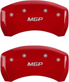 img 1 attached to MGP BMW Caliper Covers 🔴 22226SMGPRD: Red, MGP, Pack of 4