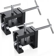 neitra cabinet installation clamps: upgraded all metal design with drill hole guide for easy and fast face frame installing, black 2-pack logo