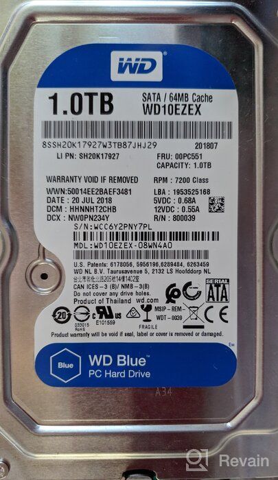 img 1 attached to WD Blue Desktop 1TB Hard Drive - 3.5 inch, 5400~7200RPM, SATA3 (6.0GB/s), 64MB 💾 Cache, Ideal for PC, Mac, CCTV, NAS, DVR, Raid and SATA Applications, 1 Year Warranty review by (seo joon) ᠌