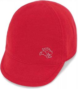 img 4 attached to Adorable Keepersheep Reversible Baseball Cap For Your Baby: Shell Embroidery Cotton And Sun Protection At Its Best!
