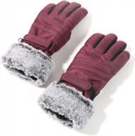 women's winter ski gloves 3m thinsulate waterproof windproof snow anti-slip glove for skiing logo