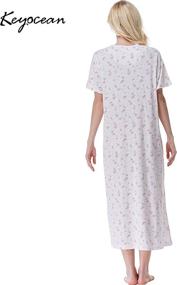 img 2 attached to Keyocean Nightgowns Cotton Lightweight Sleepwear Women's Clothing via Lingerie, Sleep & Lounge