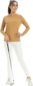 img 1 attached to Stay Safe Outdoors: Women'S Long Sleeve Hooded Athletic Shirt With UPF 50+ Sun Protection