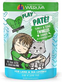 img 4 attached to 12 Pack Of Weruva B.F.F. Play Paté Lovers, Aw Yeah! - Turkey & Tuna Twinkles With Real Turkey And Tuna For Best Feline Friend 3Oz Pouches