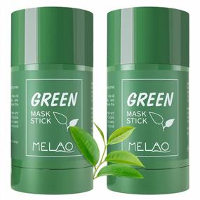 img 4 attached to Green Tea Mask Stick For Deep Pore Cleansing And Blackhead Removal With Extracts, Moisturizing And Purifying Effects For All Skin Types - Pack Of 2 For Men And Women