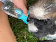 img 1 attached to 🐾 SYCON Dog Water Bottle: Portable Leak-Proof Pet Water Dispenser for Walks, Hikes, and Travel - BPA Free Food Grade - Lightweight and Convenient (18oz, Blue) review by Frank Rivera