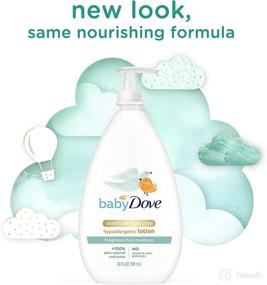img 2 attached to 👶 Dove Fragrance-Free Baby Lotion for Sensitive Skin - Sensitive Moisture Face and Body Formula, 20 oz
