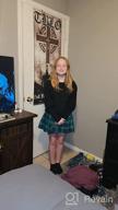 img 1 attached to Effortlessly Stylish Drawstring Pleated Skater Uniform for Girls' Skirts & Skorts review by Molly Kaye