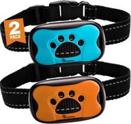 🐾 pawpets rechargeable anti bark collar - no shock dog training collar - humane vibration and sound barking collar for small medium large dogs - 2 pack logo