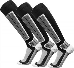 img 4 attached to Winter Adventure Essential: High-Performance Ski Socks For Warmth And Comfort On Snowy Slopes