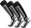 winter adventure essential: high-performance ski socks for warmth and comfort on snowy slopes logo