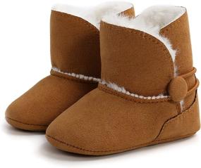 img 3 attached to 👶 Maleris Newborn Booties - Anti-Slip Toddler Boys' Shoes Boots