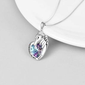 img 1 attached to Sterling Silver Unicorn Heart Necklace: Perfect Christmas And Birthday Gift For Girls And Women