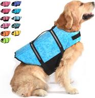 🐾 ultimate safety & style: dogcheer ripstop dog life jacket, reflective & adjustable swim vest for small, medium & large dogs - ideal for boating, swimming & rescue логотип