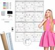 large 52x36 inch blank undated yearly dry erase wall calendar - whiteboard laminated planner - reusable jumbo 12-month office calendar (vertical) logo