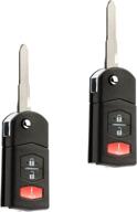 🔑 set of 2 flip key fob remotes, compatible with mazda 6 2005-2008 (kpu41788) логотип