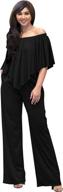 koh shoulder strapless cocktail jumpsuits women's clothing - jumpsuits, rompers & overalls logo