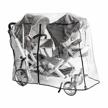 universal double stroller rain cover - protects from wind & rain! logo