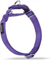 🐾 hyhug pets premium upgraded heavy duty nylon anti-escape martingale collar for boy and girl dogs - comfy, safe, and ideal for daily use, walking, and professional training (large size, ultra violet color) logo