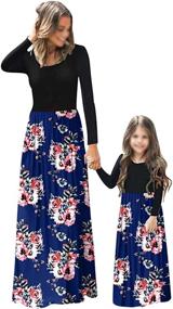 img 4 attached to PopReal Dresses Casual Printed Pockets Girls' Clothing : Dresses