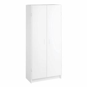 img 1 attached to Organize Your Home With ClosetMaid'S Adjustable Pantry Cabinet Cupboard: Perfect For Kitchen, Laundry Or Utility Room Storage!
