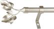 adjustable champagne curtain rod for windows - wl.rocaille 3/4-inch diameter, 28-48-inch length logo