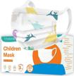 50pcs vivtone 3-ply disposable kids face mask with wide strap for enhanced comfort logo