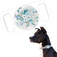 🌸 rifle paper co. garden party blue airtag case: protect and track your pet with style logo