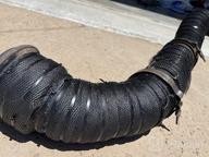 img 1 attached to Protect Your Motorcycle And ATV With LEDAUT'S Titanium Exhaust Heat Shield Wrap And Locking Ties review by Justin Kedzior