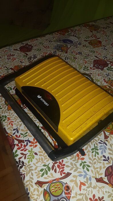 img 3 attached to Sandwich maker Kitfort KT-1609 Panini Maker, red review by Micha Sarnowski ᠌