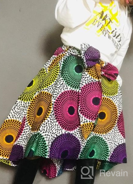 img 1 attached to Stylish And Colorful African Print Skirt For Casual And Traditional Wear: SHENBOLEN Women'S Dashiki Skirt review by Arun Siddiqui