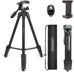 img 4 attached to 📸 65"/165cm Phone Tripods with Remote Shutter: Perfect for Video Recording, Selfies & Livestream!