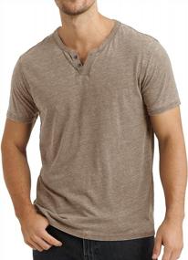 img 4 attached to Stay Stylish With Yacooh'S Comfortable And Versatile Mens Henley Shirts: Long/Short Sleeve T-Shirts In Casual Regular Fit And Lightweight Button Tops For Men