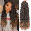 get bohemian chic style with karida faux locs crochet hair - deep wave braiding hair with curly ends for every occasion! logo