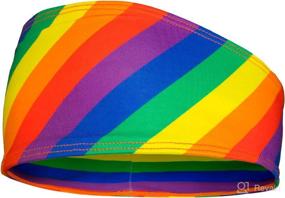 img 4 attached to International Tie Unisex Headband Rainbow