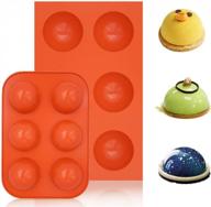 get creative with this 6-hole semi sphere silicone mold - perfect for hot chocolate bombs, ice cubes, cake, and jelly! logo