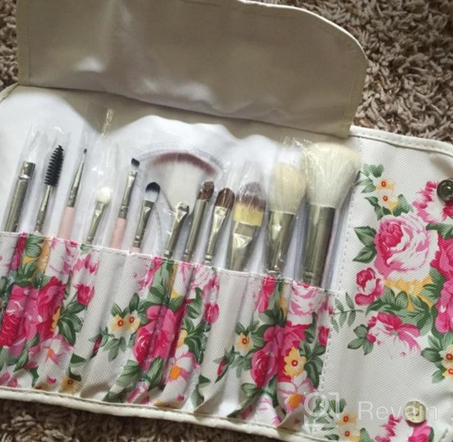 img 1 attached to 12-Piece Professional Makeup Brush Set With Floral Case - UNIMEIX Brushes For Powder, Liquid, Cream & More! review by Tyrell Hudson