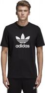 adidas originals trefoil t shirt black men's clothing for active logo