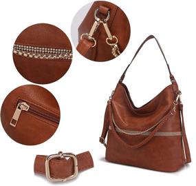 img 1 attached to Mia Collection Crossbody Women Satchel Tote Women's Handbags & Wallets ~ Hobo Bags