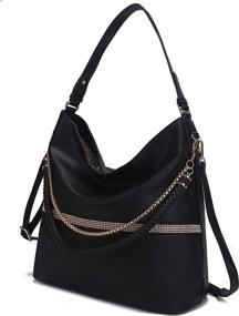 img 4 attached to Mia Collection Crossbody Women Satchel Tote Women's Handbags & Wallets ~ Hobo Bags