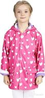 stylish hatley girls' printed raincoats: rain protection with a fashion twist! logo