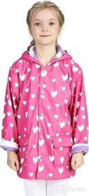 img 4 attached to Stylish Hatley Girls' Printed Raincoats: Rain protection with a fashion twist!