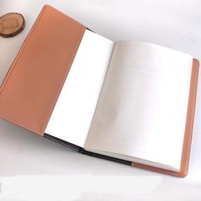 img 1 attached to A5 PU Leather Notepad: ThreeH Diary Notebook For Office, School & Business Journaling