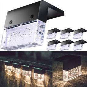 img 4 attached to Illuminate Your Outdoors With SUNFACE Solar Deck And Fence Post Lights - All-Night Permanency (6Pack)