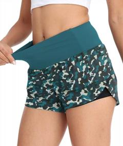 img 3 attached to LALAGEN High-Waisted Running Shorts For Women - Soft, Active Sports Shorts With Pockets For Workouts