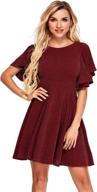 romwe womens stretchy flared cocktail women's clothing : dresses logo